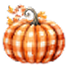 checked pumpkin