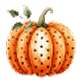 resized polka dot pumpkin